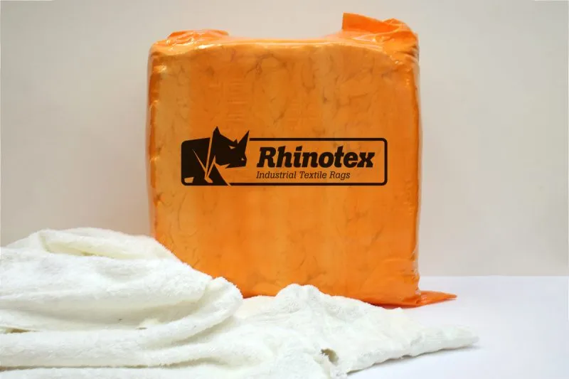 Premium White Towelling Wiping Rags | Colbrook